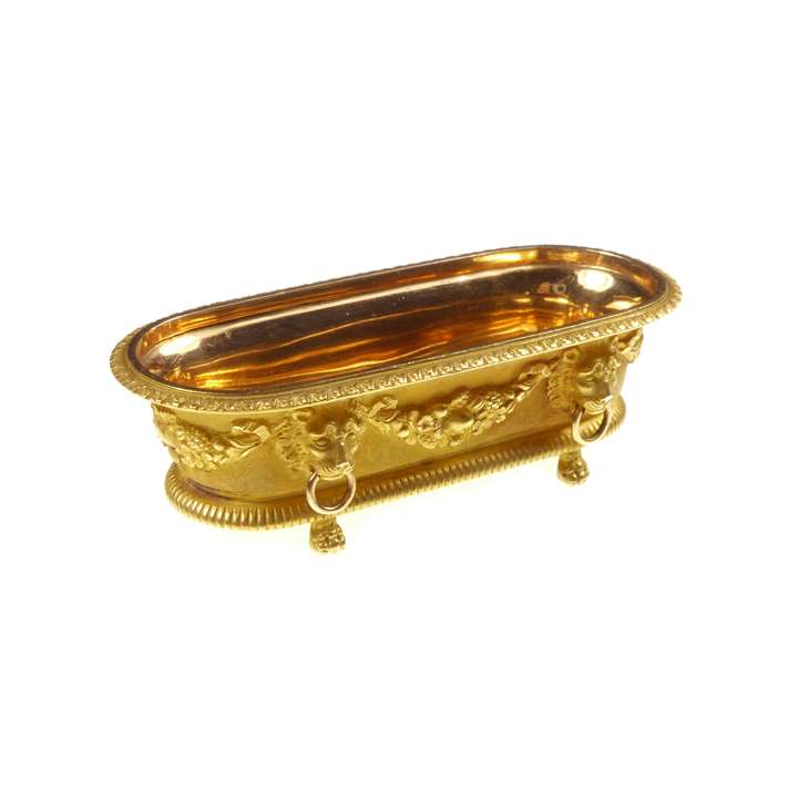 Early 19th century gold miniature jardinere by Pierre-Noel Blaquiere, Paris